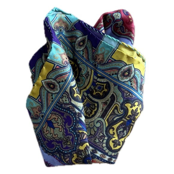 ETRO silk pocket square - Picture 2 of 5